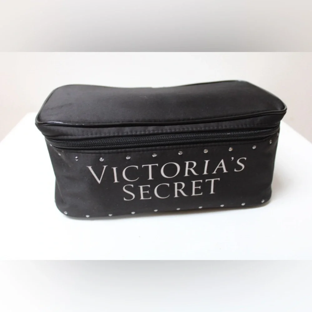 Victoria's Secret Black Bling Case Makeup Bag